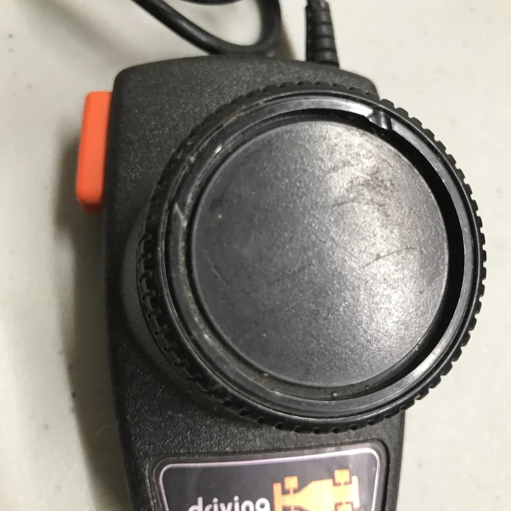 2 Original Atari 2600 Official Video Game Driving Paddle Controllers Untested